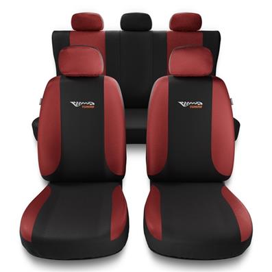 Coprisedili per Smart Forfour I, II (2004-2019) - fodere sedili universali  - set coprisedili auto - Auto-Dekor - X-Line - blu blu