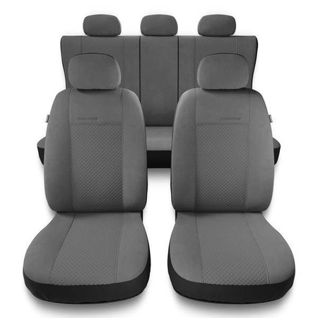 Coprisedili per Mercedes-Benz Classe E W212, W213 (2009-2019) - fodere sedili universali - set coprisedili auto - Auto-Dekor - Prestige - grigio