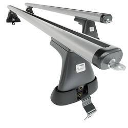 Barre portatutto in alluminio per Renault Megane mk III Hatchback (2008-2016) - portapacchi auto colore argento - portabagagli barre da tetto - Amos - K-P - Aero - senza punti di fissaggio di serie
