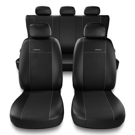 Coprisedili per Alfa Romeo 156 I, II (1997-2007) - fodere sedili universali - set coprisedili auto - Auto-Dekor - Premium - misura A - nero