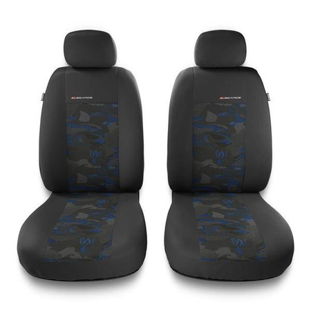 Coprisedili anteriori per Skoda Roomster (2006-2015) - fodere sedili universali - set coprisedili auto - Auto-Dekor - Elegance 1+1 - blu