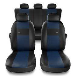 Coprisedili per Renault Talisman (2015-2023) - fodere sedili universali - set coprisedili auto - Auto-Dekor - X-Line - blu