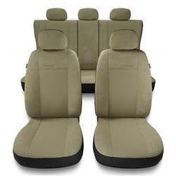 Coprisedili per Alfa Romeo 159 (2005-2011) - fodere sedili universali - set coprisedili auto - Auto-Dekor - Prestige - beige