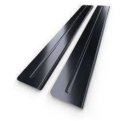 Protezioni battitacco in acciaio per Renault Megane III Coupé (3 porte) - (2009-2015) - Croni - Long Line - nero (superficie satinata)