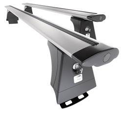 Barre portatutto in alluminio per Honda CR-V III SUV (2007-2011) - portapacchi auto colore argento - portabagagli barre da tetto - Amos - β-104 - Dynamic - con punti di fissaggio di serie