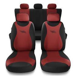 Coprisedili per Alfa Romeo 156 I, II (1997-2007) - fodere sedili universali - set coprisedili auto - Auto-Dekor - Turbo - rosso