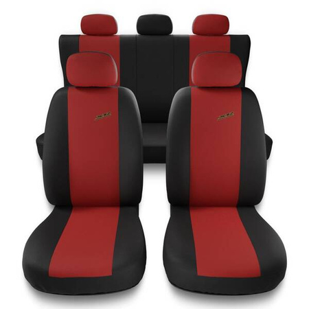 Coprisedili per Jeep Liberty (2002-2012) - fodere sedili universali - set coprisedili auto - Auto-Dekor - XR - rosso
