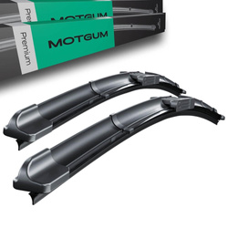 Spazzole tergicristallo anteriori per Fiat 124 Spider Roadster (03.2016-2020) - tergicristalli auto - lame tergilunotto - Motgum - spazzole piatte Premium