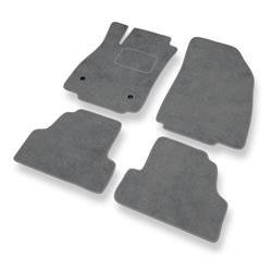 Tappetini auto in velluto per Opel Mokka (2012-2019) - tappeti auto grigio - DGS Autodywan