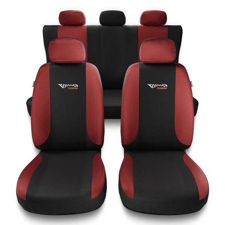 Coprisedili per Chevrolet Spark I, II (2005-2019) - fodere sedili universali - set coprisedili auto - Auto-Dekor - Tuning - rosso