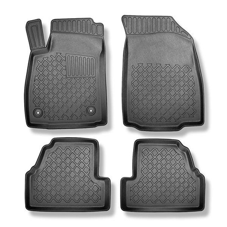 Tappetini auto in TPE per Opel Mokka SUV (09.2012-06.2019) - tappeti auto neri - Aristar - Guardliner - completo - 4 pz.