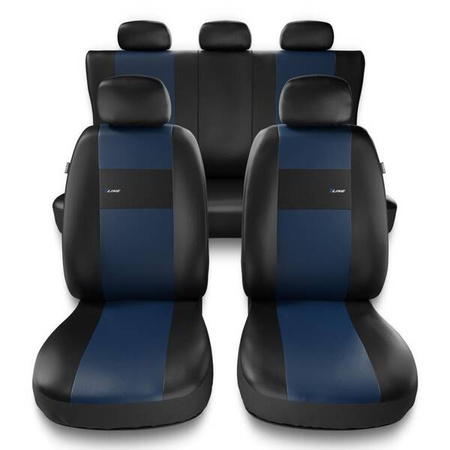 Coprisedili per Renault Talisman (2015-2023) - fodere sedili universali - set coprisedili auto - Auto-Dekor - X-Line - blu