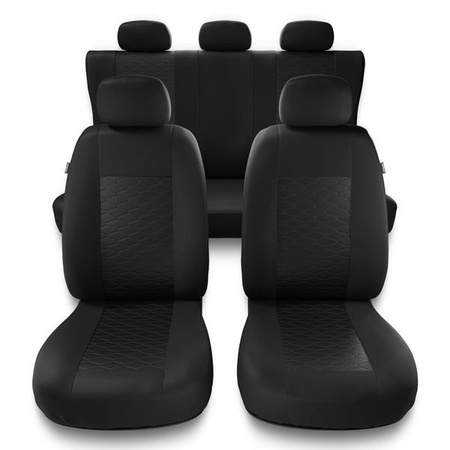 Coprisedili per Alfa Romeo 159 (2005-2011) - fodere sedili universali - set coprisedili auto - Auto-Dekor - Modern - MP-1 (nero)