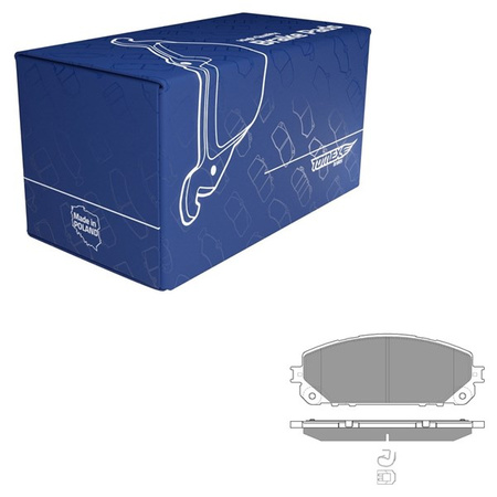 Pastiglie freni per Jeep Cherokee V SUV (2013-2020) - Tomex - TX 18-80 (asse anteriore)
