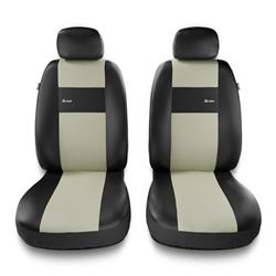 Coprisedili anteriori per Citroen C5 I, II (2000-2017) - fodere sedili universali - set coprisedili auto - Auto-Dekor - X-Line 1+1 - beige