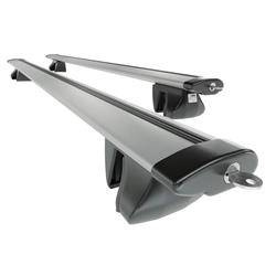 Barre portatutto in alluminio per Fiat Panda II Hatchback (2003-2011) - portapacchi auto colore argento - portabagagli barre da tetto - Amos - Alfa - Dynamic - corrimano