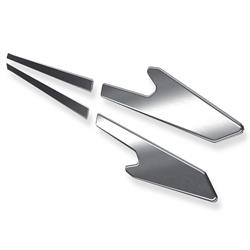 Listelli di protezione laterali in acciaio per Ford Mondeo V Station Wagon (5 porte) - (2014-2021) - Croni - Y - argento (opaco)