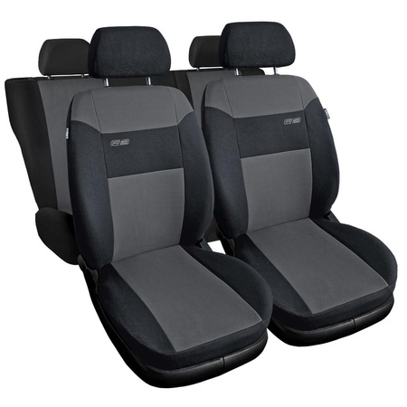 Coprisedili per Mitsubishi Space Star (2014-2019) - fodere sedili universali - set coprisedili auto - Auto-Dekor - RS - grigio scuro