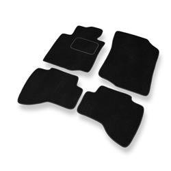Tappetini auto in velluto per Toyota Aygo I (2005-2014) - tappeti auto nero - DGS Autodywan