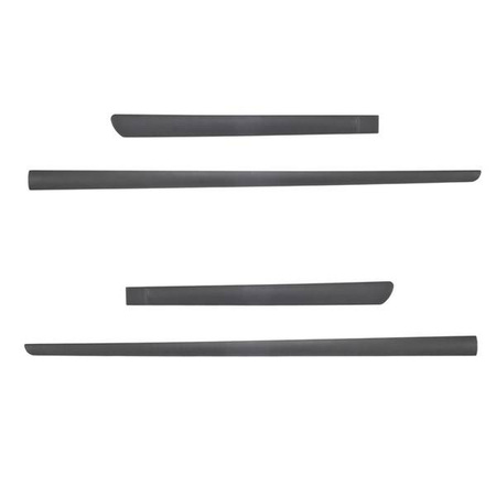 Protezioni laterali nere per Skoda Scala Hatchback (2019-....) - (lunghezza protezioni: 980mm; 645mm) - Rider