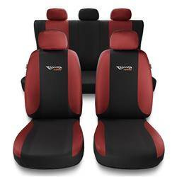 Coprisedili per Alfa Romeo 156 I, II (1997-2007) - fodere sedili universali - set coprisedili auto - Auto-Dekor - Tuning - rosso