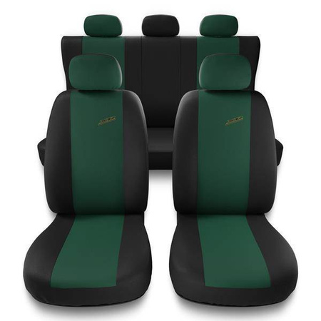 Coprisedili per Fiat Doblo I, II, III, IV (2000-2019) - fodere sedili universali - set coprisedili auto - Auto-Dekor - XR - verde