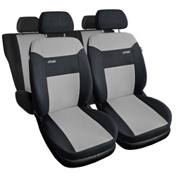 Coprisedili per Mercedes-Benz Classe E W212, W213 (2009-2019) - fodere sedili universali - set coprisedili auto - Auto-Dekor - RS - grigio chiaro