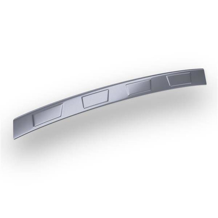 Protezione per paraurti posteriore in acciaio per Audi A6 C8 Avant (5 porte) - (2018-2025) - Croni - 4 Trapezi - argento (opaco)