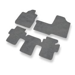 Tappetini auto in velluto per Fiat Multipla (1998-2010) - tappeti auto grigio - DGS Autodywan