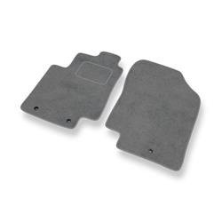 Tappetini auto in velluto per Kia Rio III (2011-2016) - tappeti auto grigio - DGS Autodywan