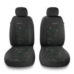 Coprisedili anteriori per Alfa Romeo 166 I, II, III (1998-2007) - fodere sedili universali - set coprisedili auto - Auto-Dekor - Elegance 1+1 - verde