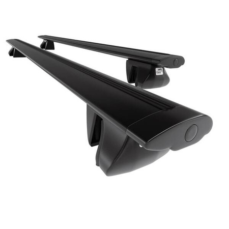 Barre portatutto in alluminio per Peugeot 4007 SUV (2007-2012) - portapacchi auto colore nero - portabagagli barre da tetto - Amos - Alfa - Dynamic - corrimano