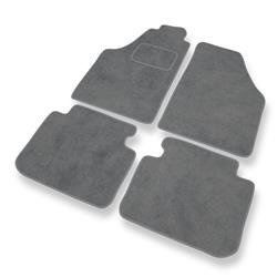 Tappetini auto in velluto per Lancia Musa (2004-2011) - tappeti auto grigio - DGS Autodywan