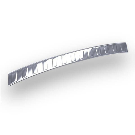 Protezione per paraurti posteriore in acciaio per Seat Ibiza IV 6J FL Hatchback (5 porte) - (2012-2017) - Croni - Trapezi - argento (lucido)