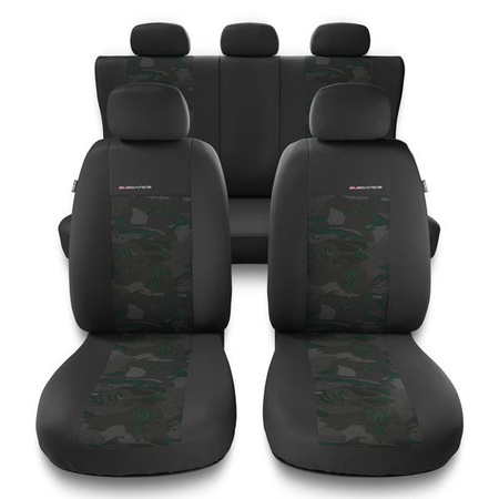 Coprisedili per Alfa Romeo 166 I, II, III (1998-2007) - fodere sedili universali - set coprisedili auto - Auto-Dekor - Elegance - verde