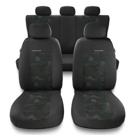 Coprisedili per Volkswagen Passat CC (2008-2011) - fodere sedili universali - set coprisedili auto - Auto-Dekor - Elegance - verde