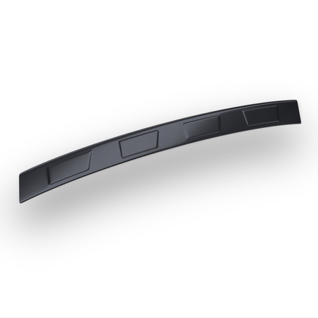 Protezione per paraurti posteriore in acciaio per Toyota Yaris IV Hatchback (5 porte) - (2020-....) - Croni - 4 Trapezi - nero (superficie satinata)