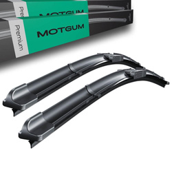 Spazzole tergicristallo anteriori per Audi A4 B6 Avant, Cabriolet, Berlina (10.2000-03.2001) - tergicristalli auto - lame tergilunotto - Motgum - spazzole piatte Premium