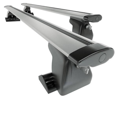 Barre portatutto in alluminio per Mercedes-Benz Sprinter W907 Van (2019-....) - portapacchi auto colore argento - portabagagli barre da tetto - Amos - D-T - Dynamic - profilo a T