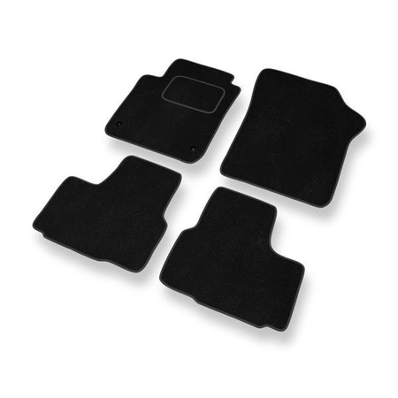 Tappetini auto in velluto per Skoda Citigo I (2011-2020) - tappeti auto nero - DGS Autodywan