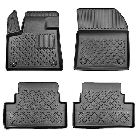 Tappetini auto in TPE per Opel Grandland X SUV (10.2017-2021) - tappeti auto neri - Aristar - Guardliner - senza Hi-Fi-System FOCAL; non per versione Plug-in ibrida - completo - 4 pz.