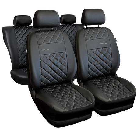 Coprisedili per Alfa Romeo 156 I, II (1997-2007) - fodere sedili universali - set coprisedili auto - Auto-Dekor - Perfect Line - argento