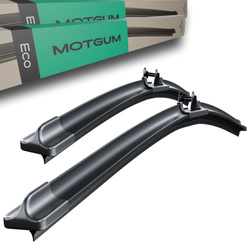 Spazzole tergicristallo anteriori per Skoda Octavia II Station Wagon, Liftback (05.2004-06.2013) - tergicristalli auto - lame tergilunotto - Motgum - spazzole piatte ECO
