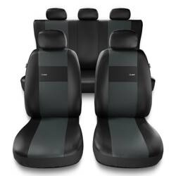 Coprisedili per Renault Talisman (2015-2023) - fodere sedili universali - set coprisedili auto - Auto-Dekor - X-Line - grigio