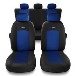 Coprisedili per Renault Talisman (2015-2023) - fodere sedili universali - set coprisedili auto - Auto-Dekor - Sport Line - blu