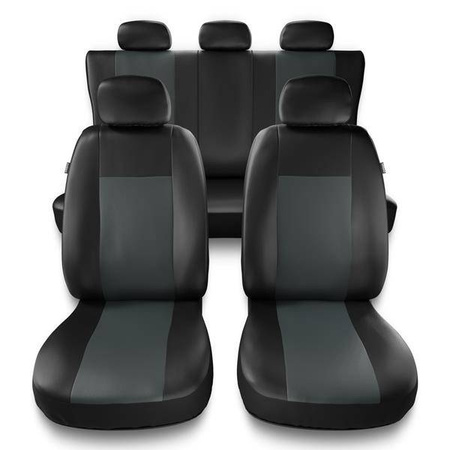 Coprisedili per Fiat Sedici (2006-2014) - fodere sedili universali - set coprisedili auto - Auto-Dekor - Comfort - grigio