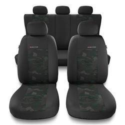 Coprisedili per Alfa Romeo 166 I, II, III (1998-2007) - fodere sedili universali - set coprisedili auto - Auto-Dekor - Elegance - verde
