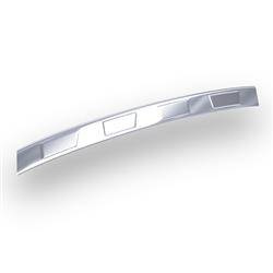 Protezione per paraurti posteriore in acciaio per Mitsubishi Space Star II FL Hatchback (5 porte) - (2020-....) - Croni - 4 Trapezi - argento (satinato)