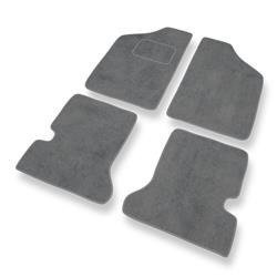 Tappetini auto in velluto per Fiat Cinquecento (1990-1998) - tappeti auto grigio - DGS Autodywan