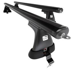 Barre portatutto in alluminio per Renault Megane mk III Hatchback (2008-2016) - portapacchi auto colore nero - portabagagli barre da tetto - Amos - K-P - Aero - senza punti di fissaggio di serie